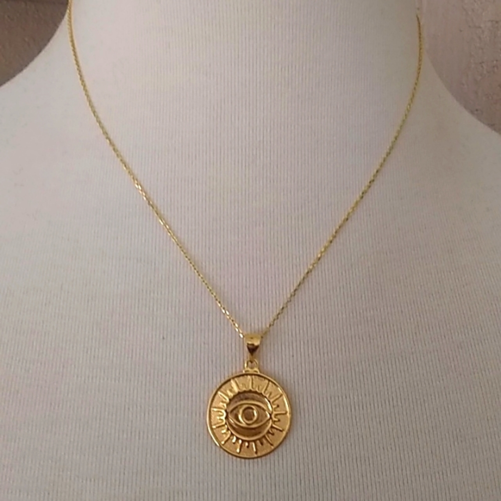 Sterling Forever Evil Eye Necklace